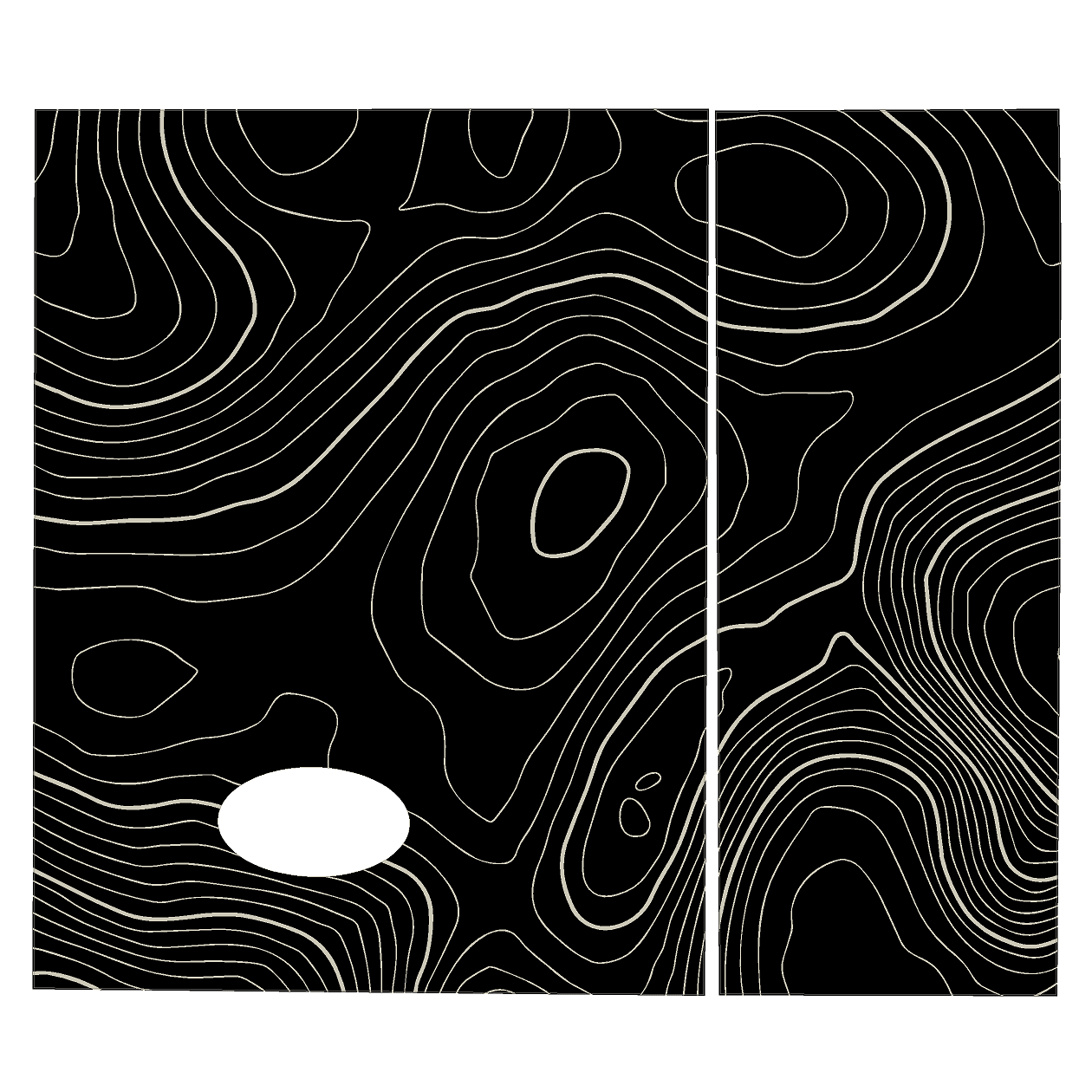 Topo Side Window Panel Overlays - 2020+ Land Rover Defender 110 / 130 StickerFab
