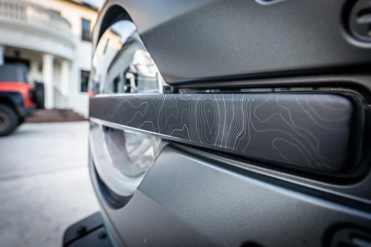 Topo Signature DRL Bar Overlays (Printed Series) - 2021+ Bronco (Signature Headlights) StickerFab