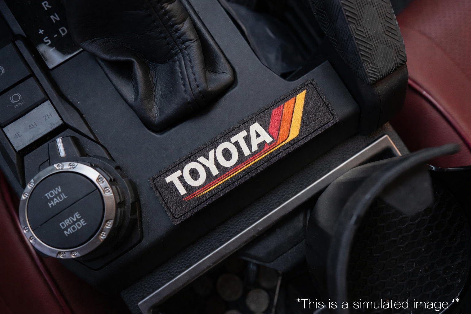 Shifter Trim Blank / Poverty Button Cover Plate - 2024+ Tacoma / 2025+ 4Runner StickerFab