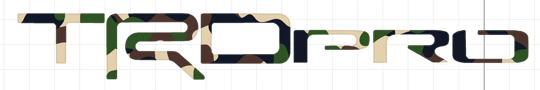 TRD PRO Rear Hatch Liftgate Emblem Inlays - 2025+ 4Runner TRD Pro StickerFab