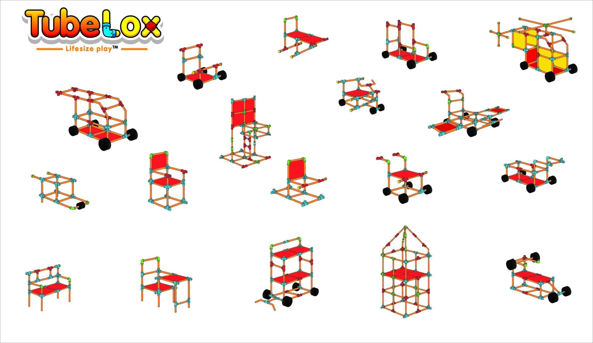 3 x TubeLox Deluxe Set TubeLox