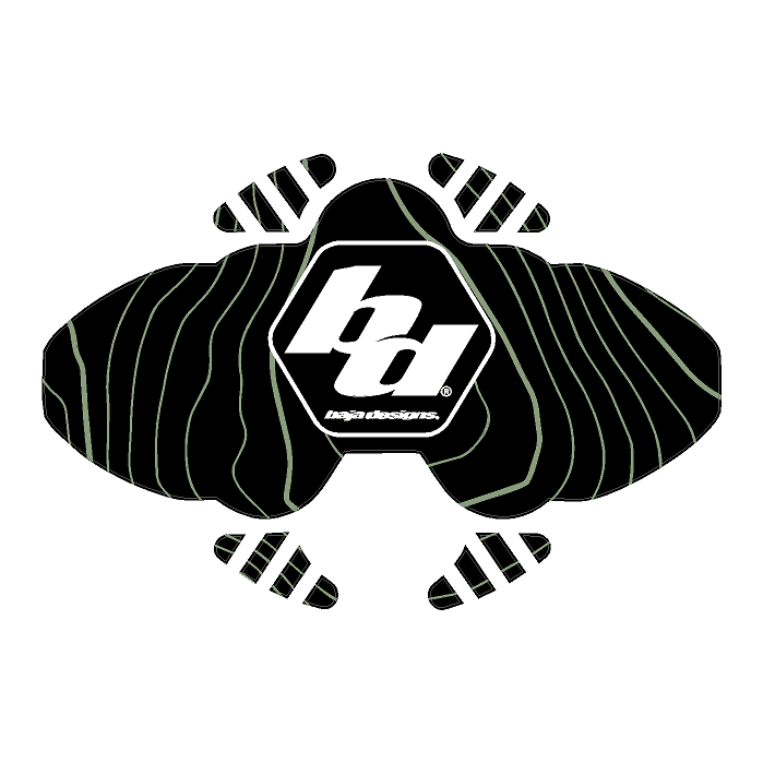 Baja Designs LP4 Topographic Light Cover Overlays  - Universal StickerFab
