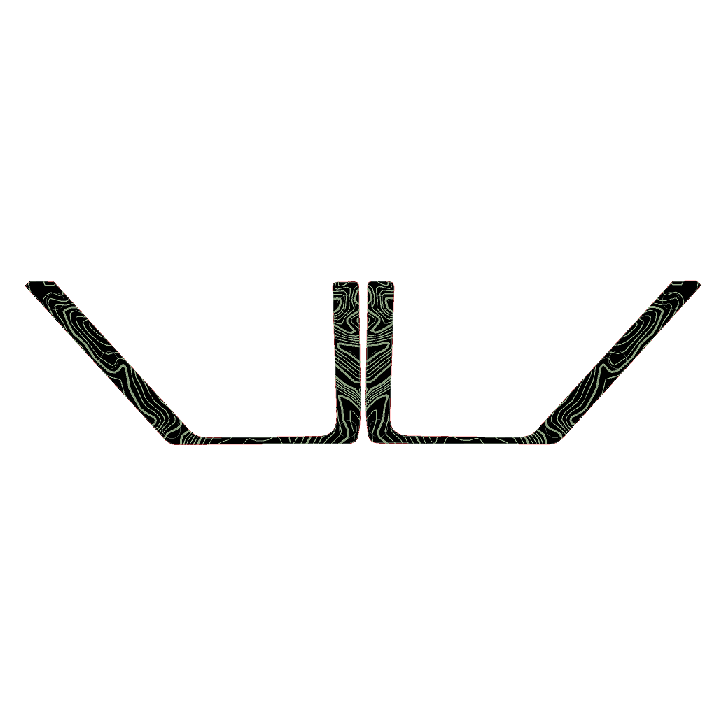 Topo Rear Door Net Trim Overlay Kit (Printed Series) - 2021+ Bronco StickerFab