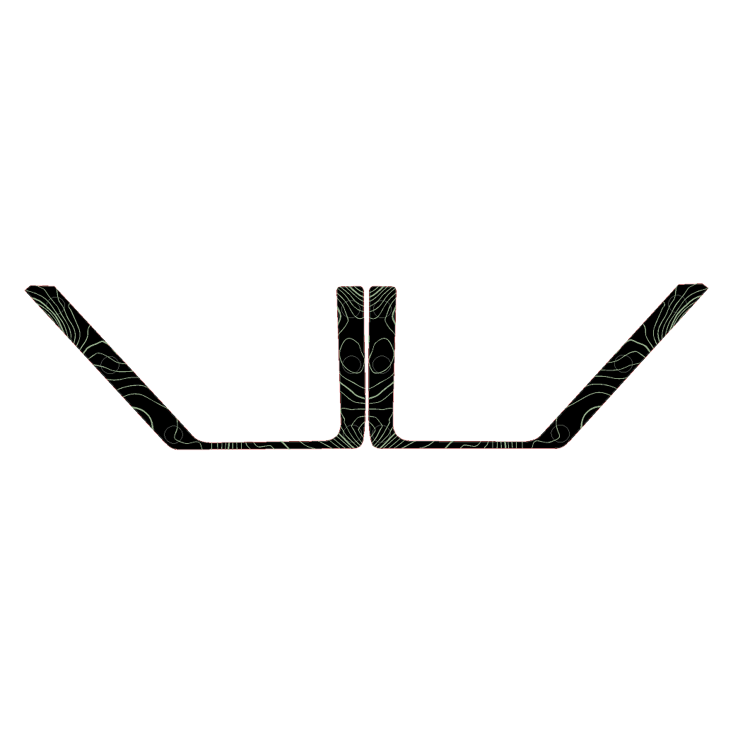 Topo Front Door Net Trim Overlay Kit (Printed Series) - 2021+ Bronco StickerFab