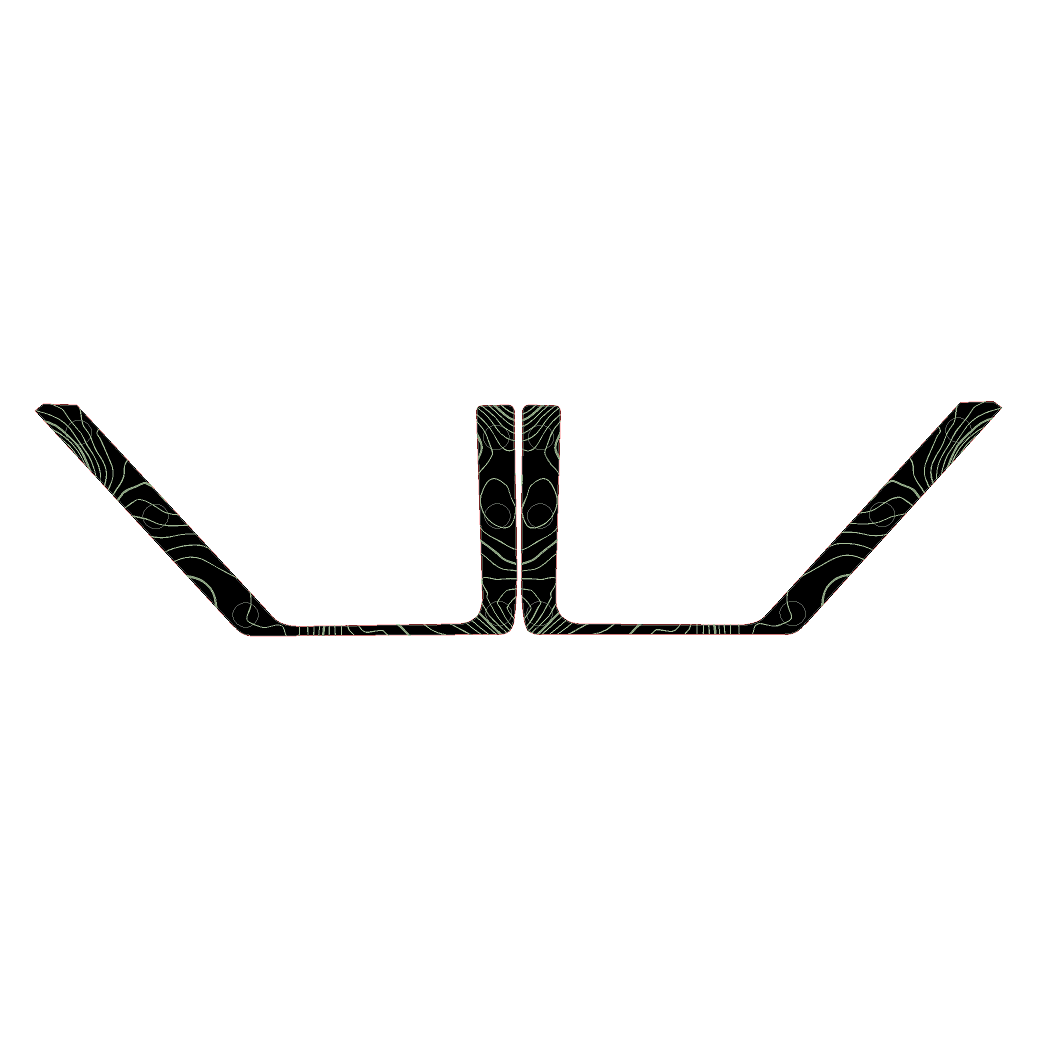 Topo Rear Door Net Trim Overlay Kit (Printed Series) - 2021+ Bronco StickerFab