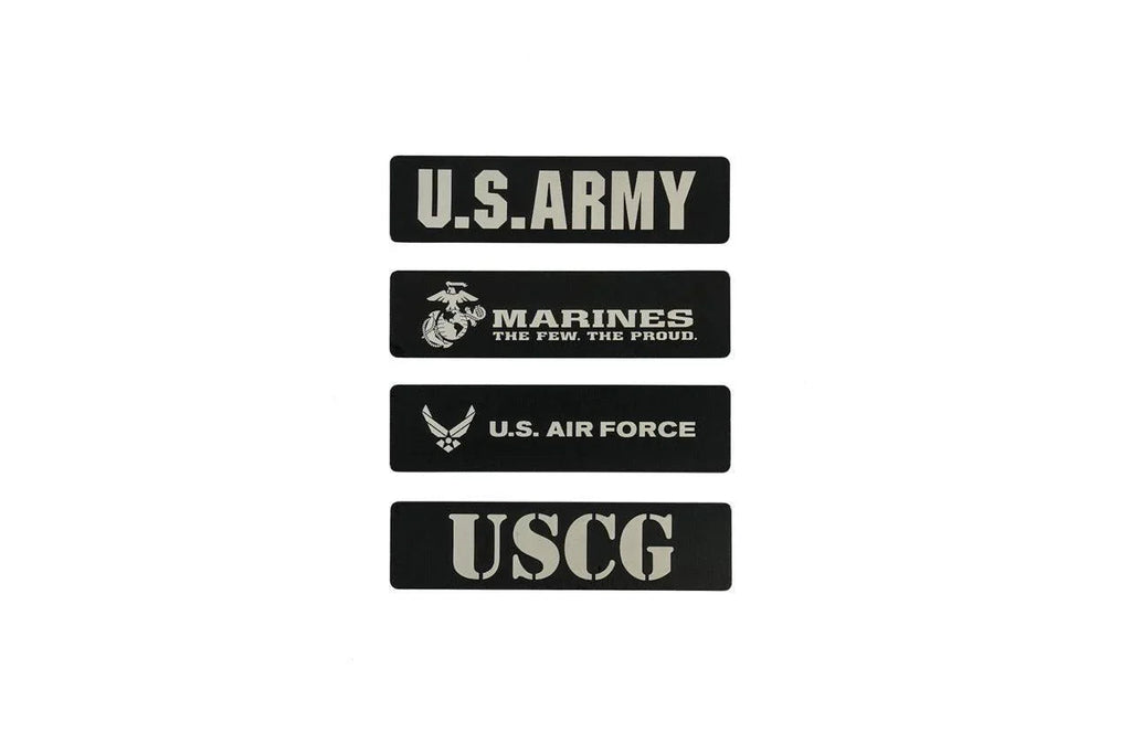 US Military Logo Emblem for Weathertech All Weather Floor Mats (Metal Etched) - Universal StickerFab