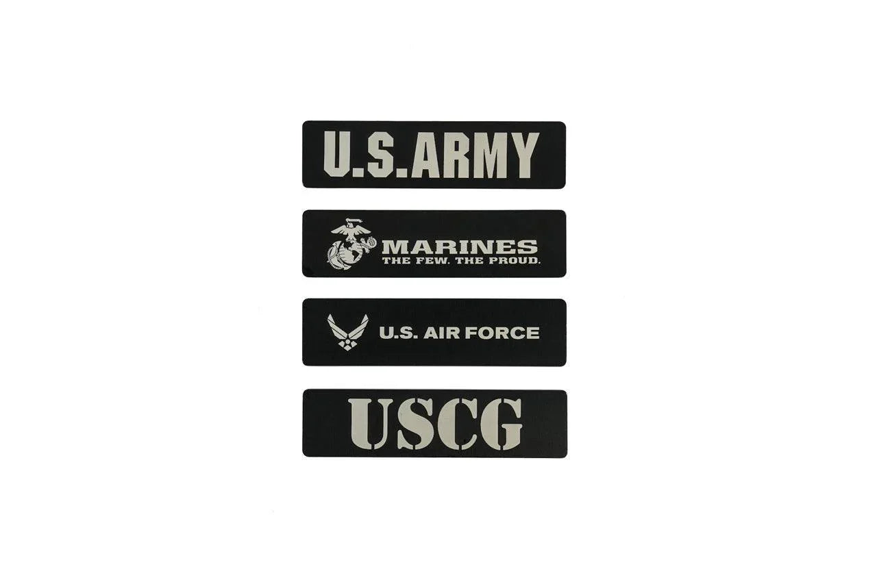 US Military Logo Emblem for Weathertech All Weather Floor Mats (Metal Etched) - Universal StickerFab