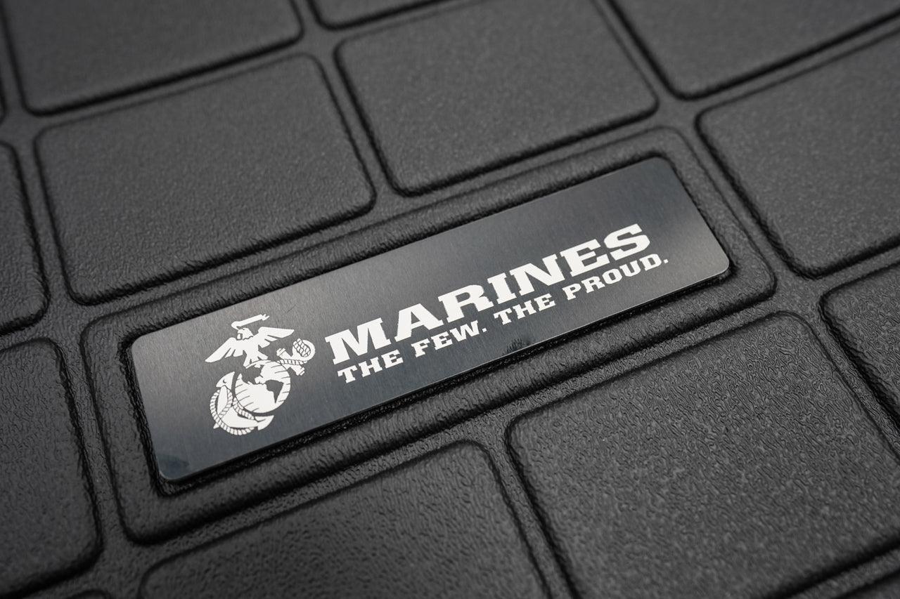 US Military Logo Emblem for Weathertech All Weather Floor Mats (Metal Etched) - Universal StickerFab