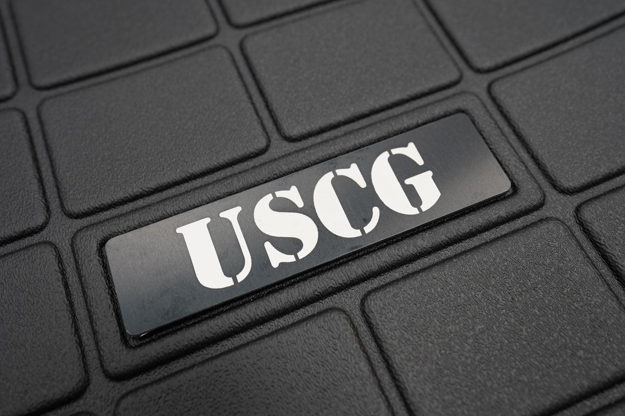US Military Logo Emblem for Weathertech All Weather Floor Mats (Metal Etched) - Universal StickerFab
