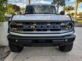 V2 Smoked Shortie Style Light Bar Overlays - 2021+ Bronco (Standard Headlights) StickerFab