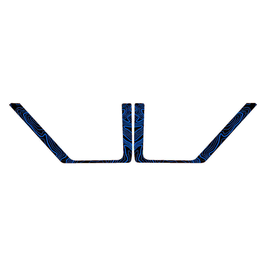 Topo Rear Door Net Trim Overlay Kit (Printed Series) - 2021+ Bronco StickerFab