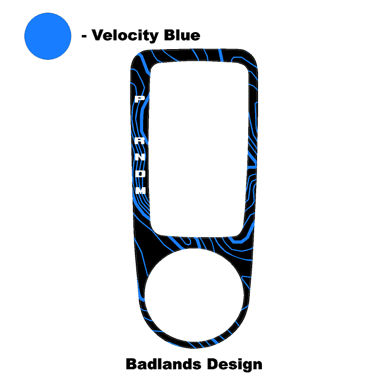 Topo Automatic Shifter Overlay (Printed Series) - 2021+ Bronco Automatic StickerFab