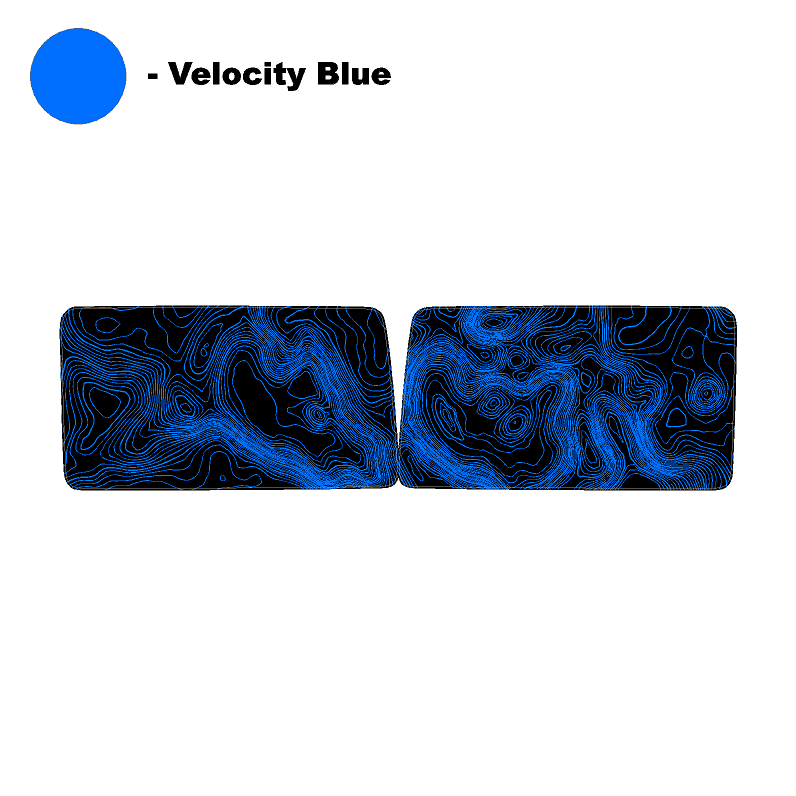 Topo Hardtop Side Window Overlays - 2021+ Bronco 4 Door StickerFab
