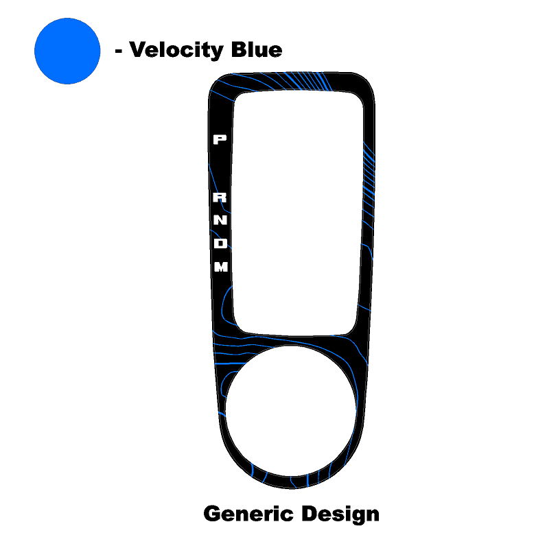 Topo Automatic Shifter Overlay (Printed Series) - 2021+ Bronco Automatic StickerFab