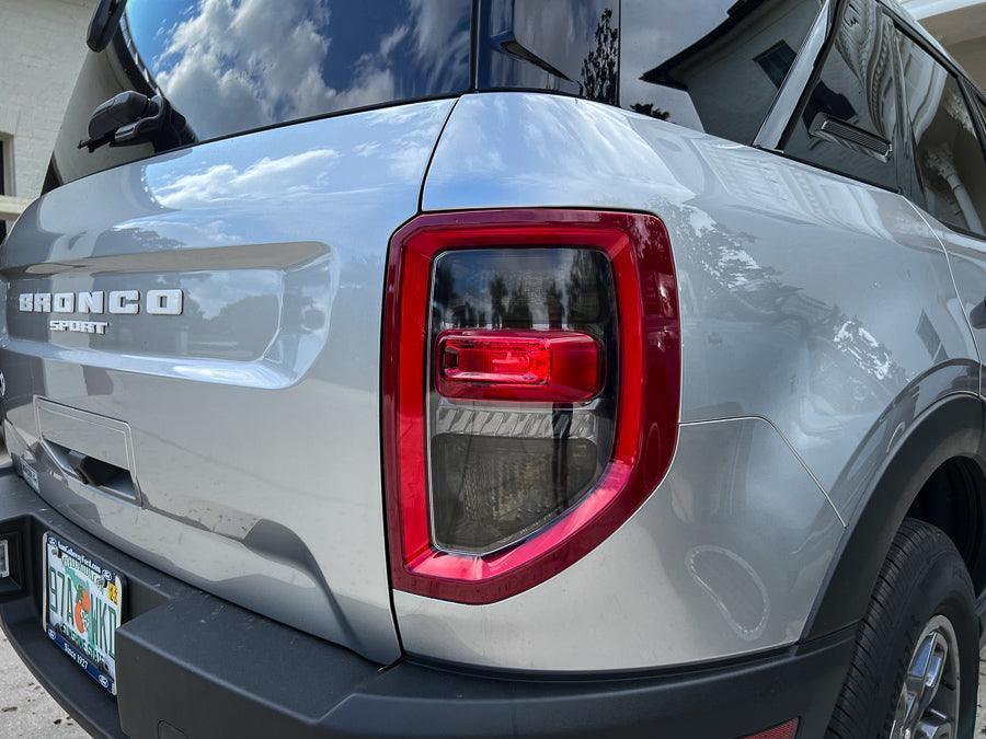 Version 1 Tail Light Overlays - 2021+ Bronco Sport StickerFab