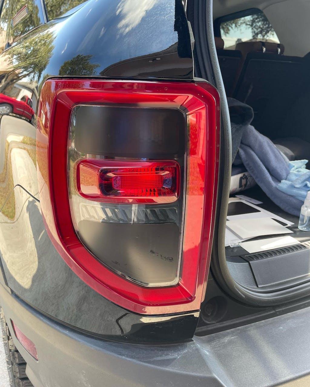 Version 1 Tail Light Overlays - 2021+ Bronco Sport StickerFab