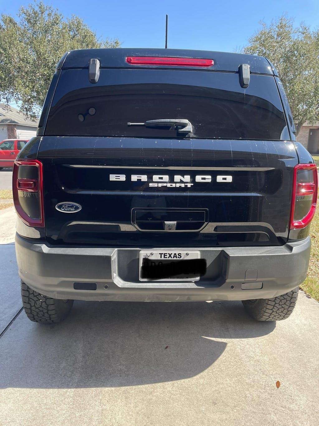 Version 1 Tail Light Overlays - 2021+ Bronco Sport StickerFab