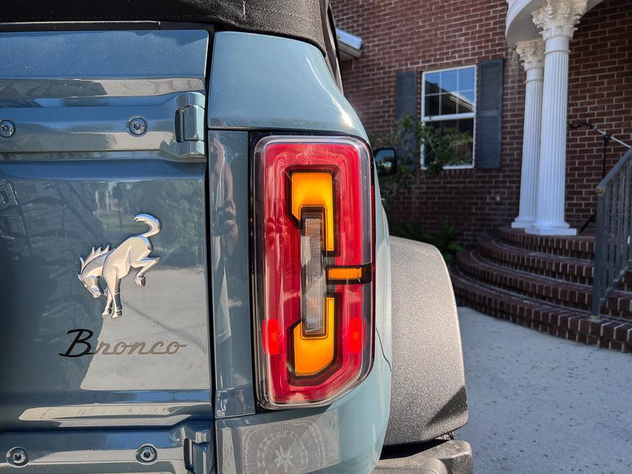 Version 1L Tail Light Overlays - 2021+ Bronco (w/ LED Taillights) StickerFab