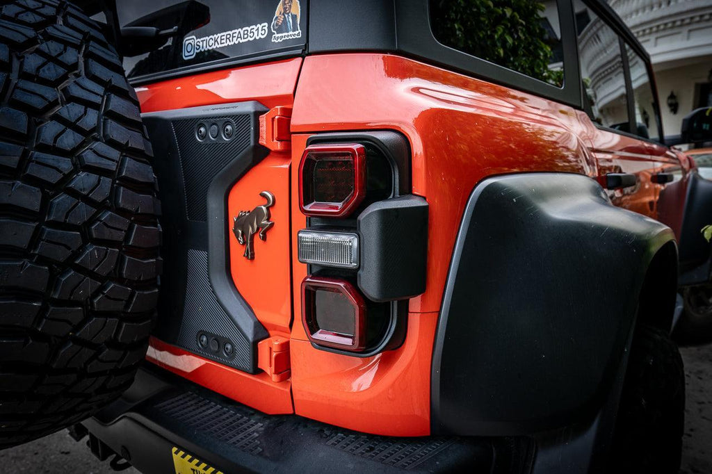 Version 1R Tail Light Overlays - 2021+ Bronco Raptor StickerFab