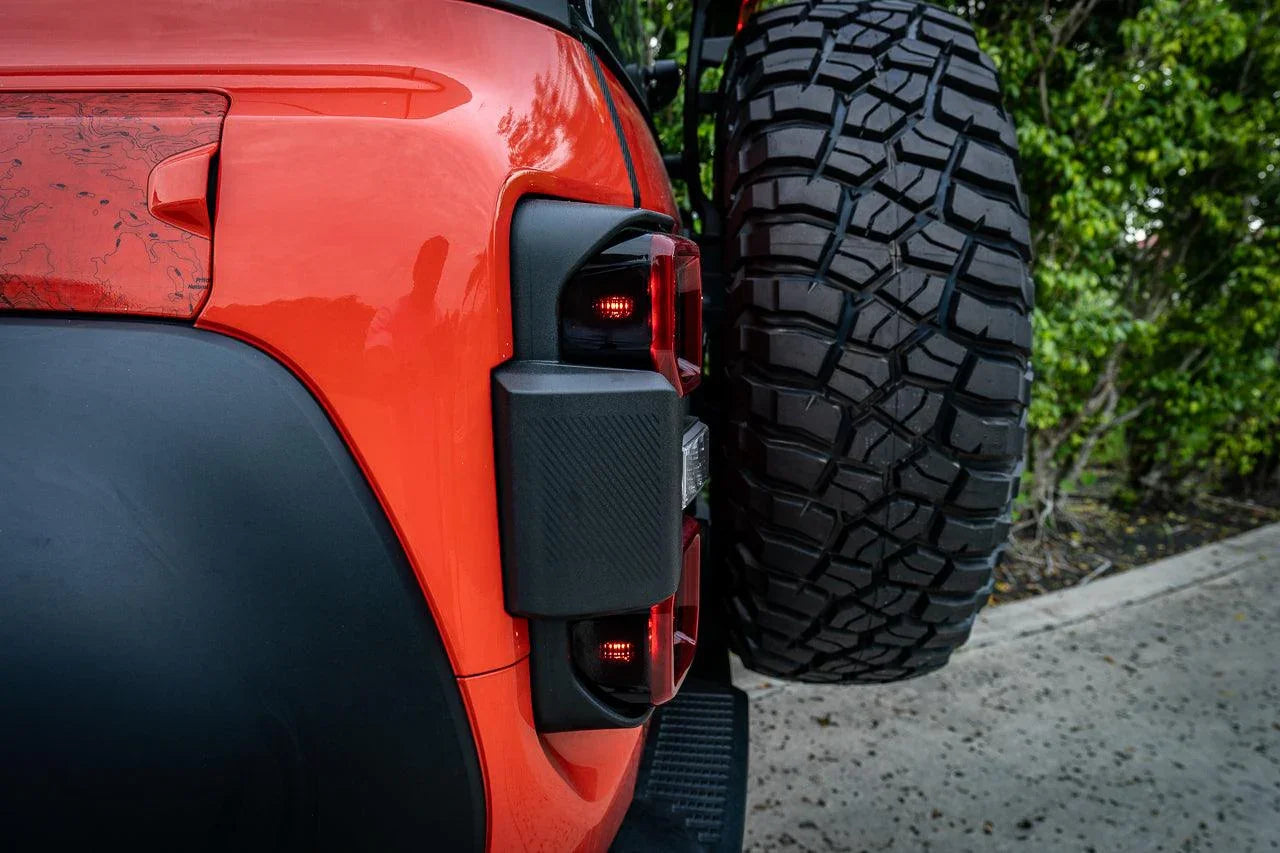 Version 1R Tail Light Overlays - 2021+ Bronco Raptor StickerFab