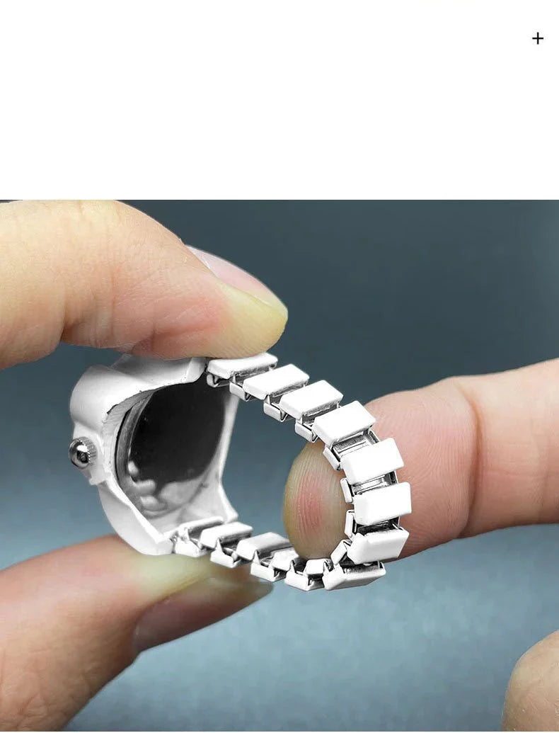 Vintage Punk Quartz Watch Ring | Mini Finger Clock Jewelry for Women and Men Game On Interactive LLC (OnlyTenBucks.com)