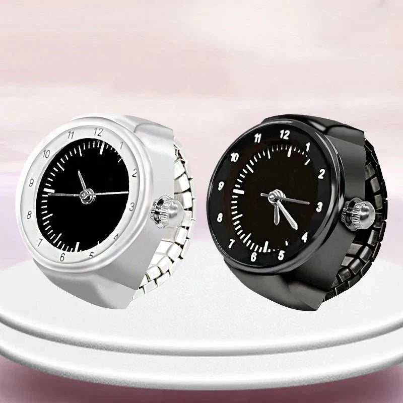 Vintage Punk Quartz Watch Ring | Mini Finger Clock Jewelry for Women and Men Game On Interactive LLC (OnlyTenBucks.com)