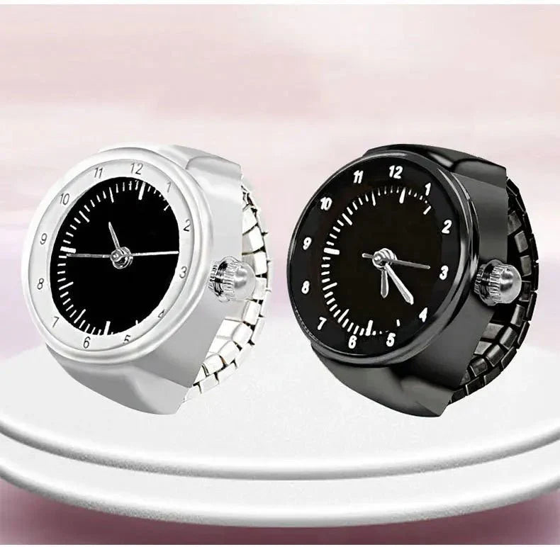 Vintage Punk Quartz Watch Ring | Mini Finger Clock Jewelry for Women and Men Game On Interactive LLC (OnlyTenBucks.com)