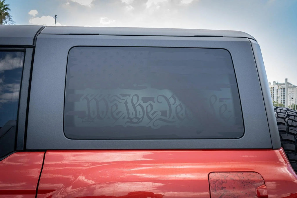 Stealth Clear Hardtop Side Window Overlays - 2021+ Bronco 4 Door StickerFab