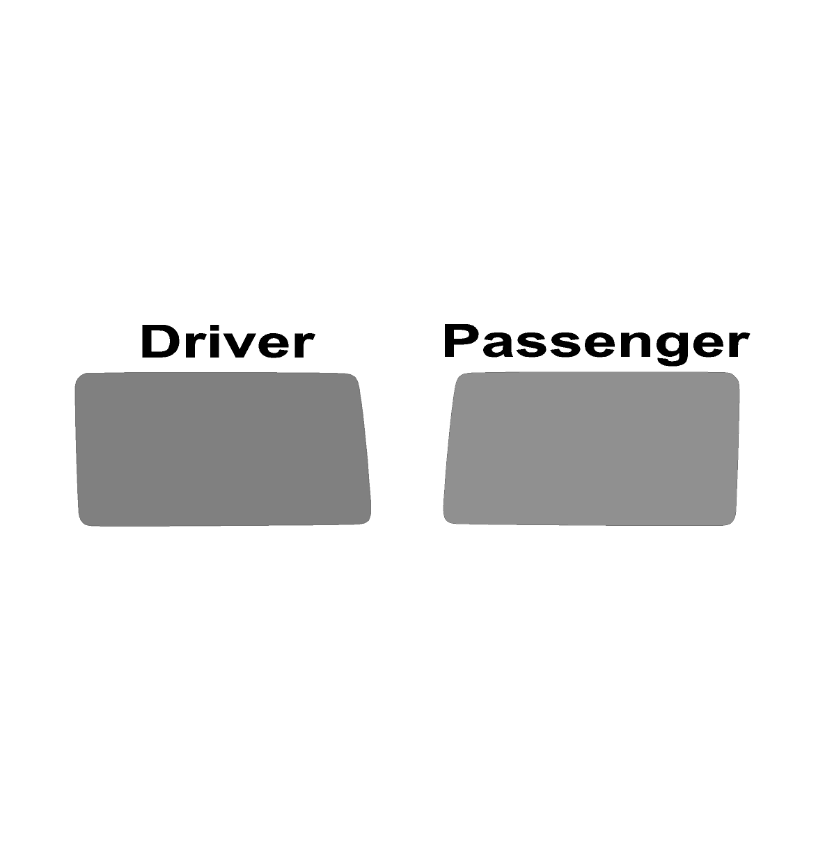 Stealth Clear Hardtop Side Window Overlays - 2021+ Bronco 4 Door StickerFab