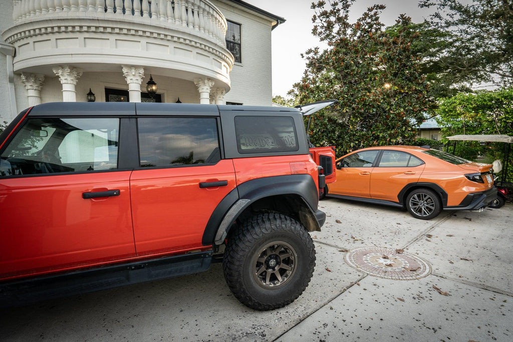 Stealth Clear Hardtop Side Window Overlays - 2021+ Bronco 4 Door StickerFab