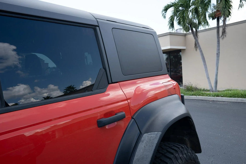 Stealth Clear Hardtop Side Window Overlays - 2021+ Bronco 4 Door StickerFab