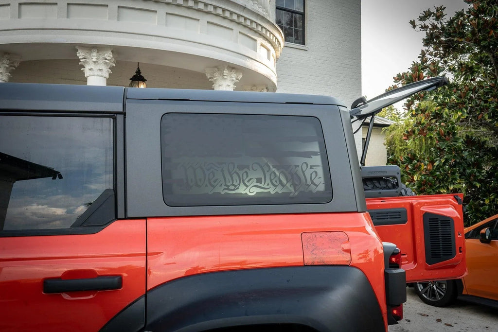 Stealth Clear Hardtop Side Window Overlays - 2021+ Bronco 4 Door StickerFab