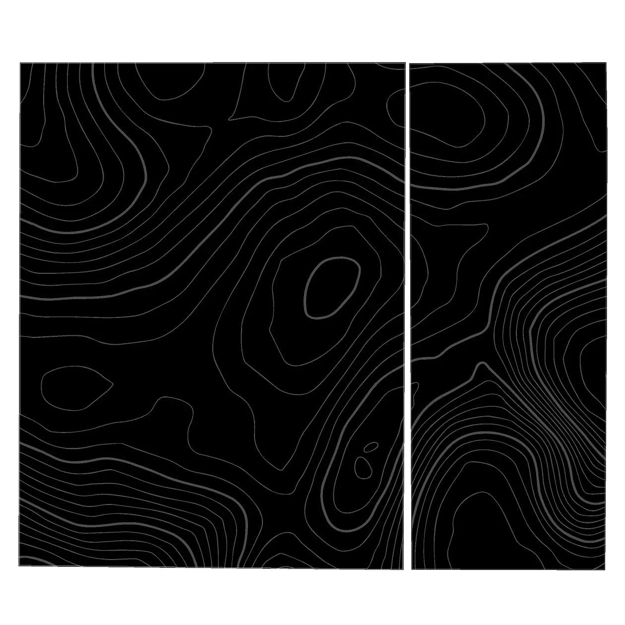 Topo Side Window Panel Overlays - 2020+ Land Rover Defender 110 / 130 StickerFab