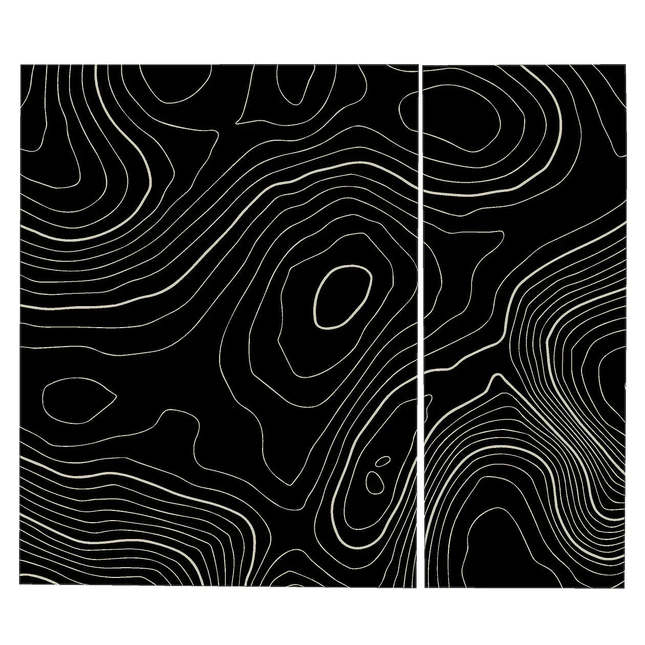 Topo Side Window Panel Overlays - 2020+ Land Rover Defender 110 / 130 StickerFab