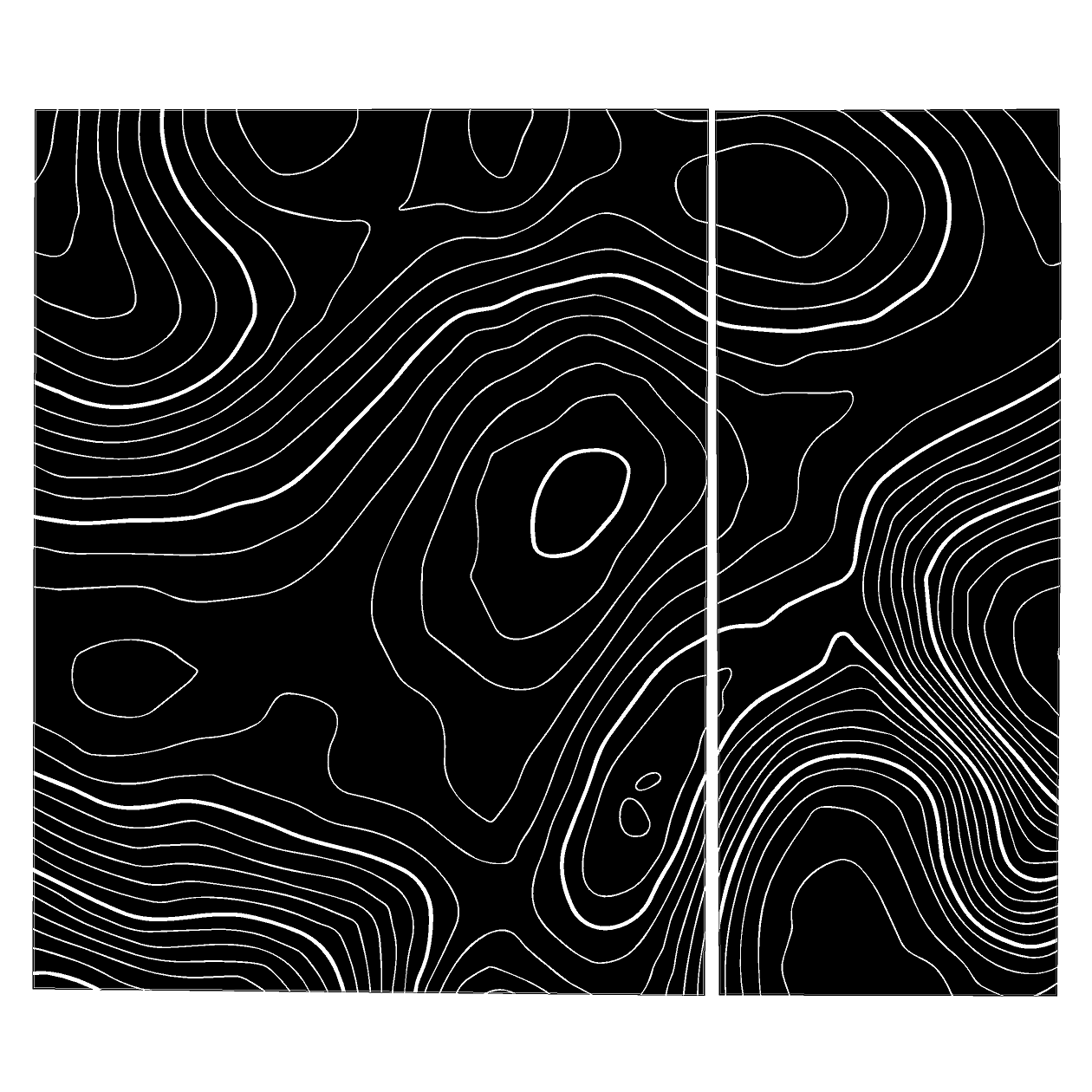 Topo Side Window Panel Overlays - 2020+ Land Rover Defender 110 / 130 StickerFab