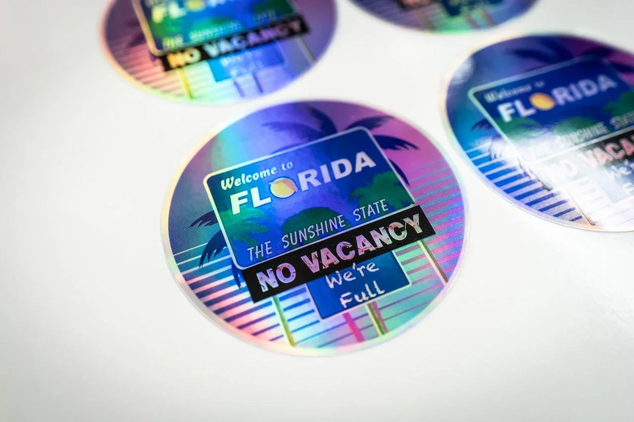 Welcome to Florida No Vacancy We're Full Sticker 3.5" StickerFab