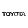 "TOYOTA" Topo Rear Tailgate Emblem Overlays - 2024+ Land Cruiser StickerFab