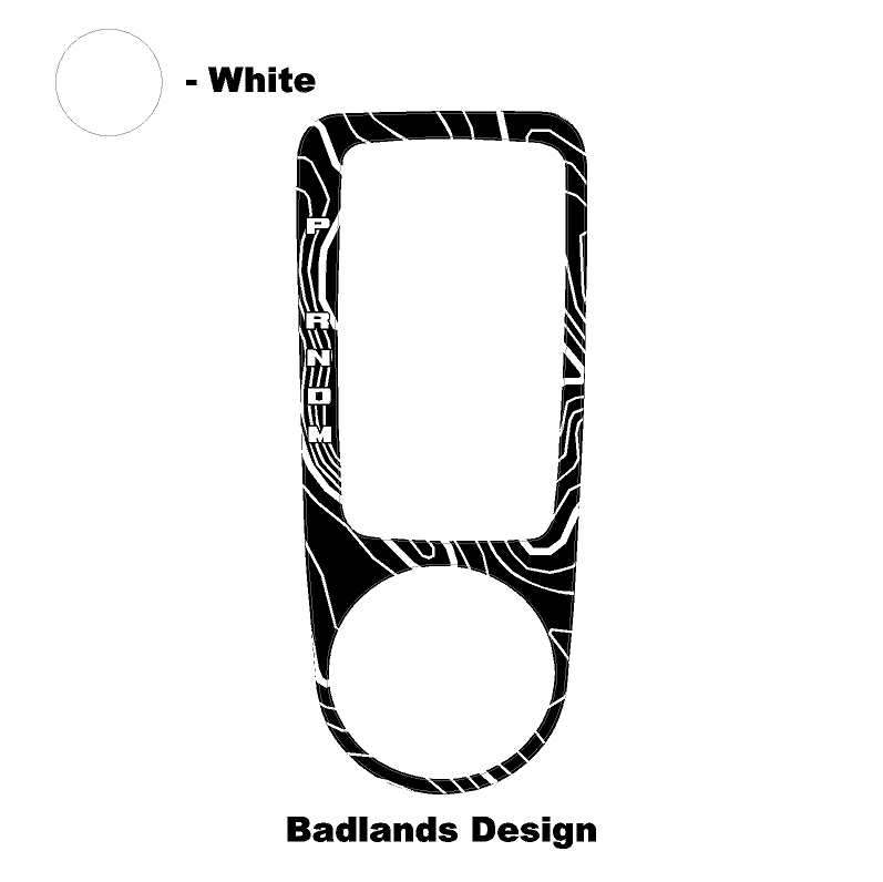 Topo Automatic Shifter Overlay (Printed Series) - 2021+ Bronco Automatic StickerFab