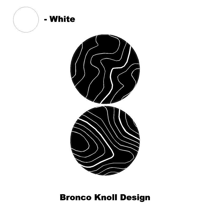 Topo Cup Holder Inserts (Printed Series + Acrylic) - 2021+ Bronco StickerFab