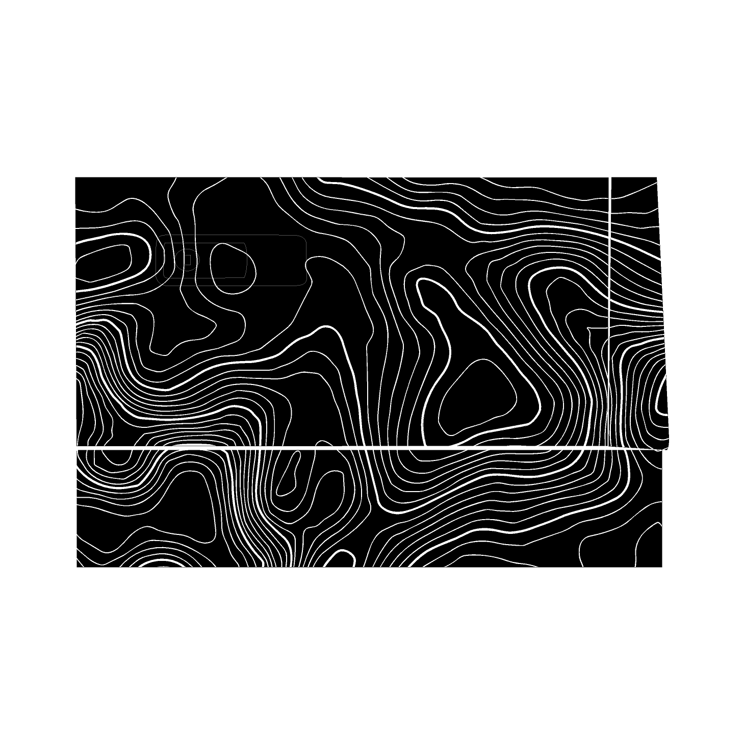 Topographic Glovebox Panel Protection - 2024+ Land Cruiser StickerFab