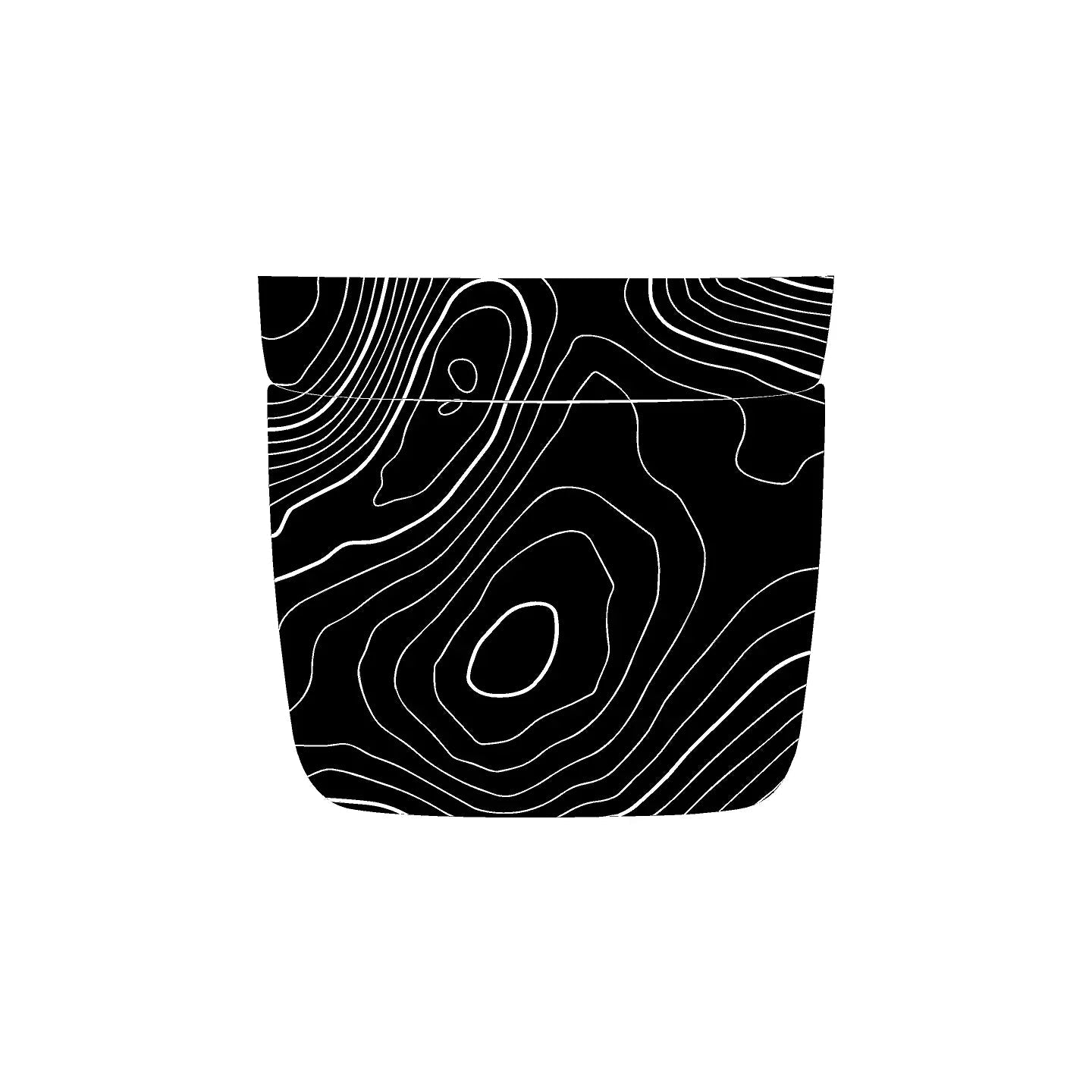 Topographic Rear Center Console Panel Protection - 2024+ Land Cruiser StickerFab