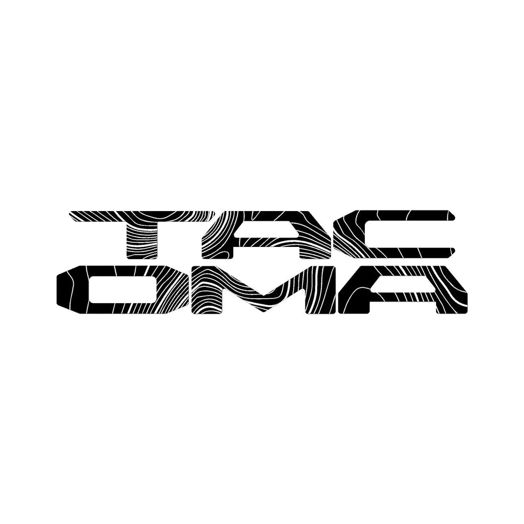 Topographic Map Tailgate Inlay Letters - 2024+ Tacoma StickerFab
