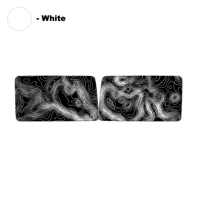 Topographic Map Premium Print Vinyl Rolls (3' or 6') - Matte Finish StickerFab