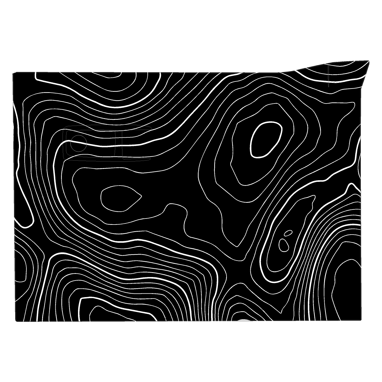 Topo Glovebox Overlay Kit (Printed Series) - 2021+ Bronco StickerFab