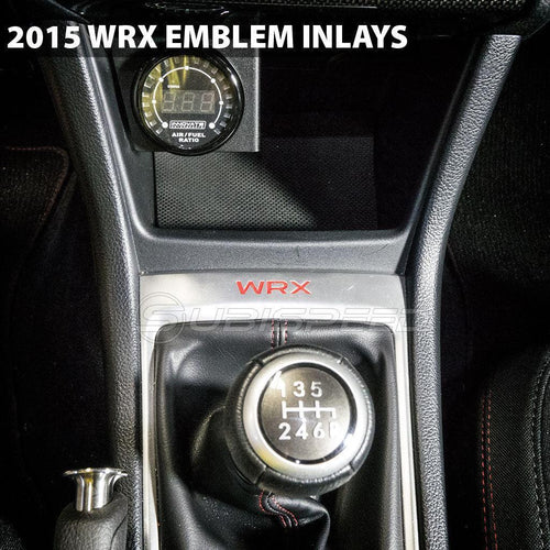 "WRX" Shifter Trim Logo Inlay fits 2015-2021 WRX StickerFab