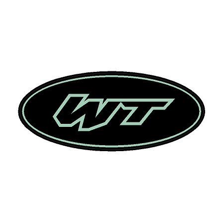 "WT" Rear Oval Emblem Overlays (Printed Series) - 2021-2023 Bronco Wildtrak StickerFab