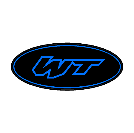 "WT" Rear Oval Emblem Overlays (Printed Series) - 2021-2023 Bronco Wildtrak StickerFab