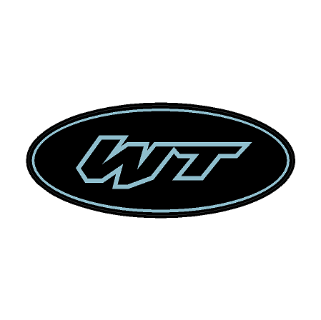 "WT" Rear Oval Emblem Overlays (Printed Series) - 2021-2023 Bronco Wildtrak StickerFab