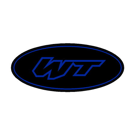 "WT" Rear Oval Emblem Overlays (Printed Series) - 2021-2023 Bronco Wildtrak StickerFab