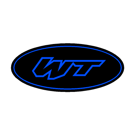 "WT" Rear Oval Emblem Overlays (Printed Series) - 2021-2023 Bronco Wildtrak StickerFab